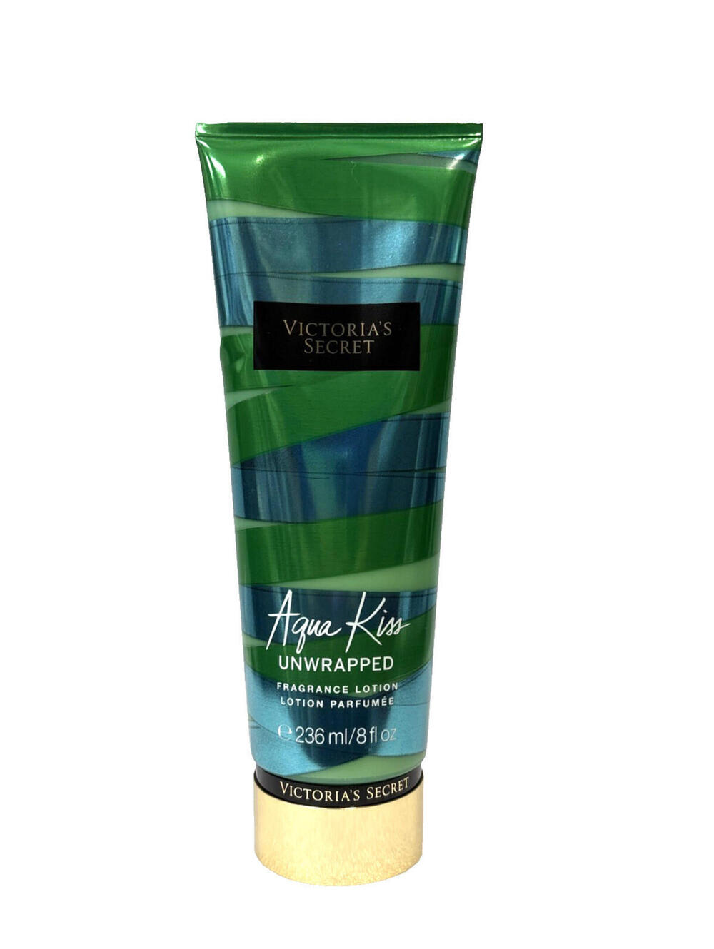 new Victoria’s Secret Aqua Kiss Unwrapped Fragrance Lotion 8 oz Limited Edition